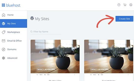Click on Create sites - Blog Tyrant Click on Create site