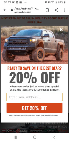 mobile-popup-autoanything-1 - Blog Tyrant mobile popup email signup form