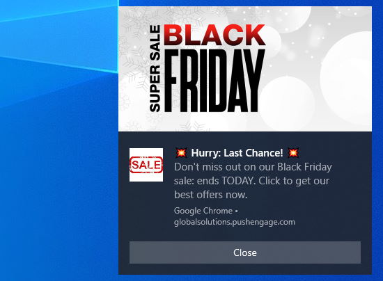 notification-with-large-image-and-emojis - Blog Tyrant push notification pushengage