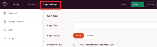 16 - Blog Tyrant SeedProd page settings