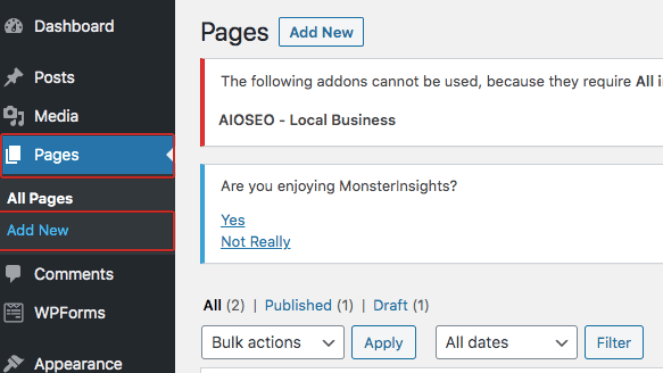 21.-page-add-new - Blog Tyrant To publish the image upload form, click Pages then Add new