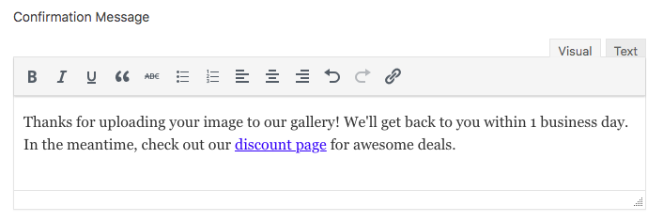 30.-new-confirmation-message-page- - Blog Tyrant What an optimized confirmation message looks like after a user uploads images