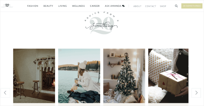 8.-advice-from-a-twenty-someting-1 - Blog Tyrant example of a lifestyle blog that makes money