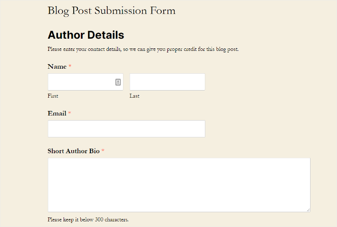 author-details-blog-post-submissions - Blog Tyrant blog post submission form wpforms
