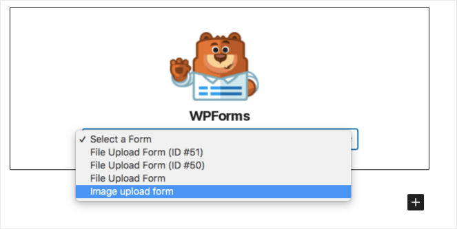 choose-wpforms-on-page-new - Blog Tyrant Choose the right image upload form on the wordpress page