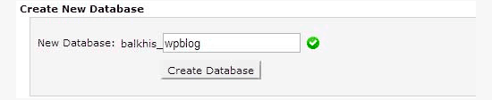 Click on Create database - Install WordPress using FTP - Blog Tyrant Click on Create database - Install WordPress using FTP