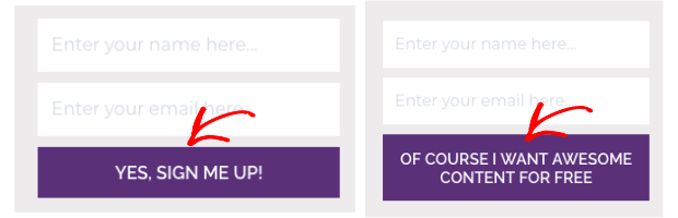 CTA-ab-testing-example-min - Blog Tyrant a/b testing different landing page elements like cta button text