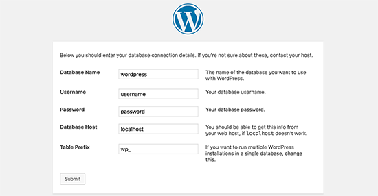 Click on 'submit' - Install WordPress using FTP - Blog Tyrant Click on 'submit' - Install WordPress using FTP