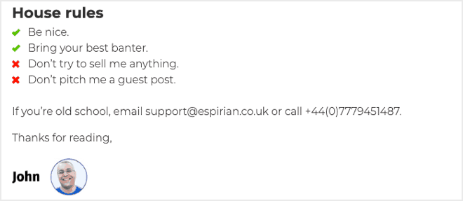 bottom of espirian's contact page - Blog Tyrant bottom of espirian's contact page
