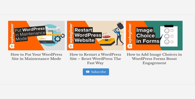 front-end-display-sidebar-widget - Blog Tyrant youtube playlist feed footer