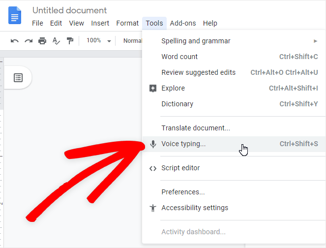 google-docs-voice-typing - Blog Tyrant
