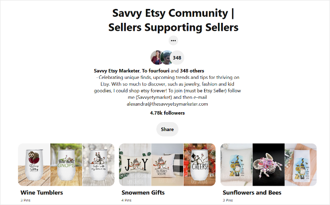group-board-example - Blog Tyrant join group boards on pinterest to get more traffic