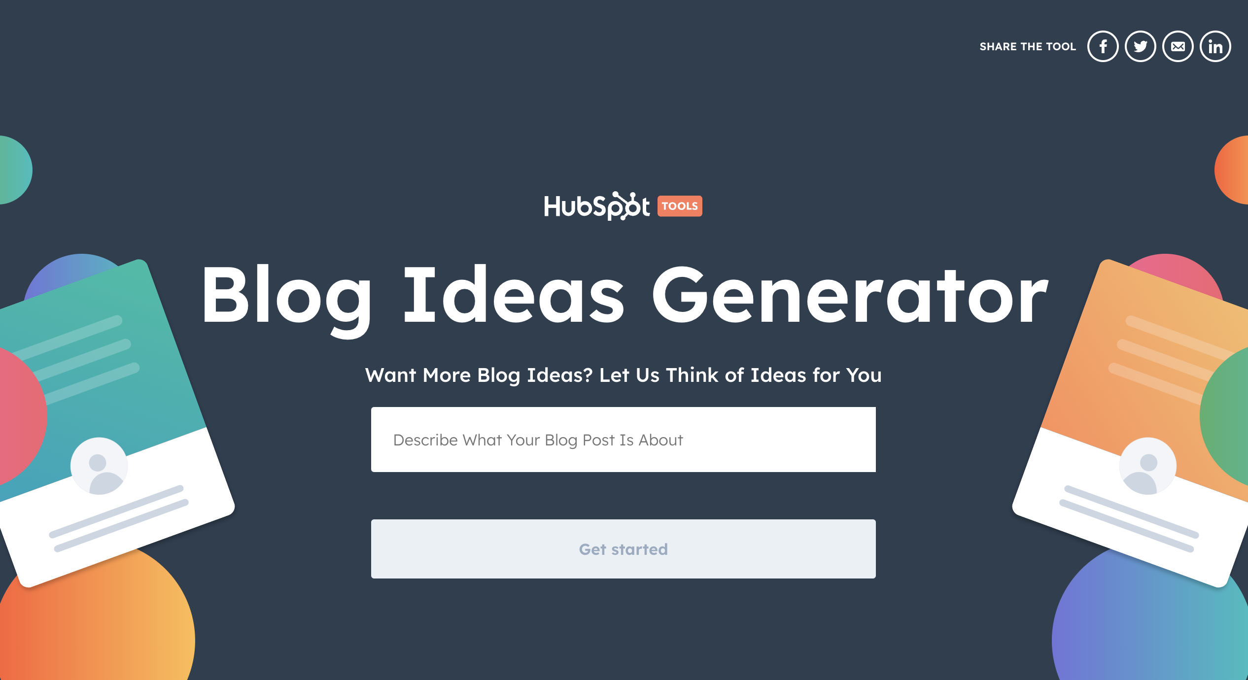 hubspot-free-blog-ideas-generator - Blog Tyrant