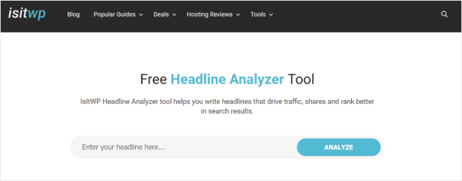 isitwp-headline-analyzer-tool-2 - Blog Tyrant Headline analyzer tool