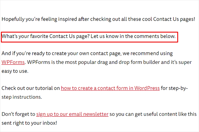 list-article-comments - Blog Tyrant ask readers to add to your list article to get more comments