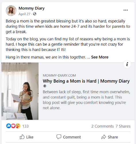 mommy-diary - Blog Tyrant mommy-diary-facebook-post