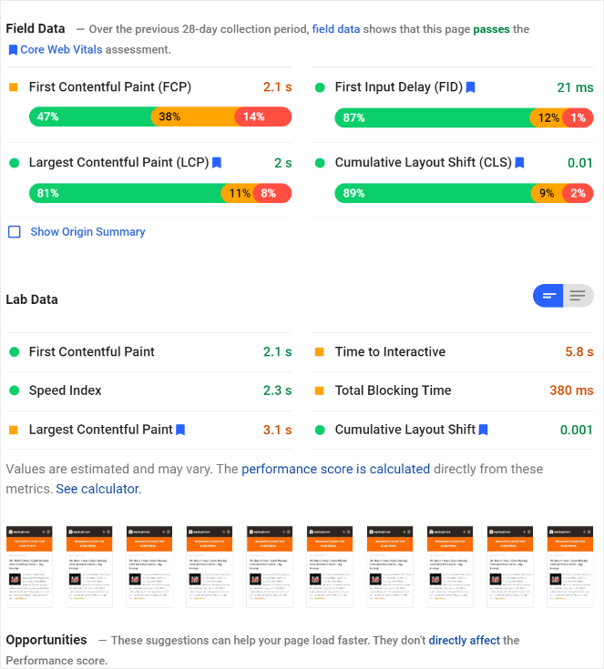 page-speed-insights - Blog Tyrant page speed test