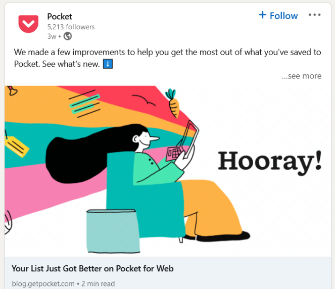 pocket-linkedin - Blog Tyrant linkedin post from pocket