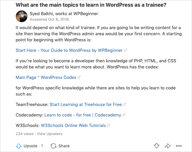 example of a quora answer - Blog Tyrant example of a quora answer