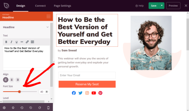 resize-headline-min - Blog Tyrant customization options including resize headline