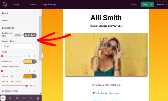 rsz_background-colors - Blog Tyrant choose background color for your wordpress link in bio page