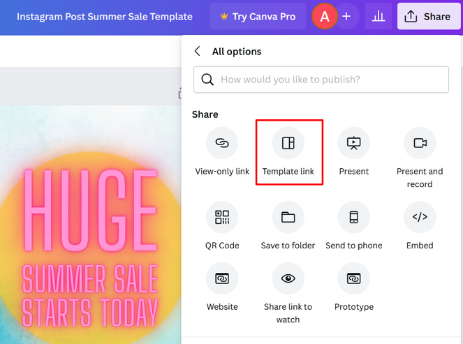 rsz_canva-template-link - Blog Tyrant Click the template link option