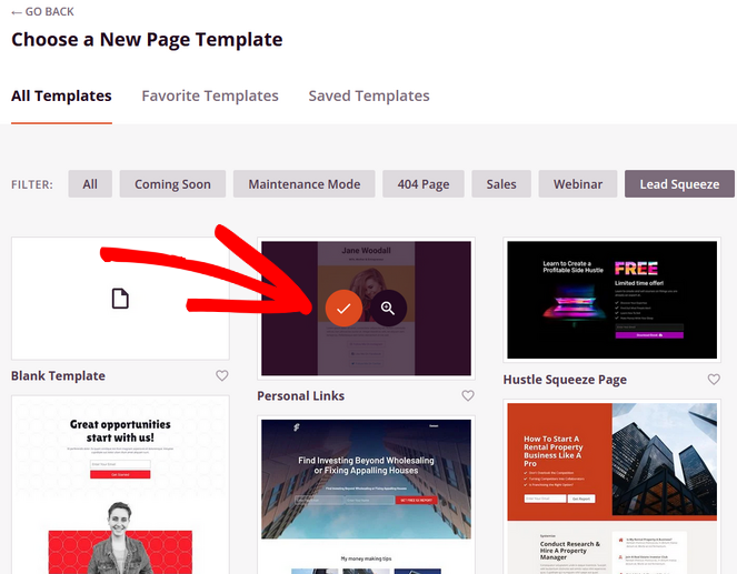 rsz_click-checkmark-to-choose-template - Blog Tyrant choose the personal links template by clicking the checkmark