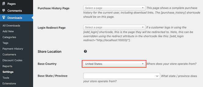 rsz_edd-base-country - Blog Tyrant Select your country in Easy Digital Download settings