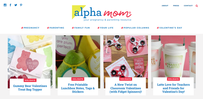 Example of a blog - Alpha Mom - Blog Tyrant Example of a blog - Alpha Mom
