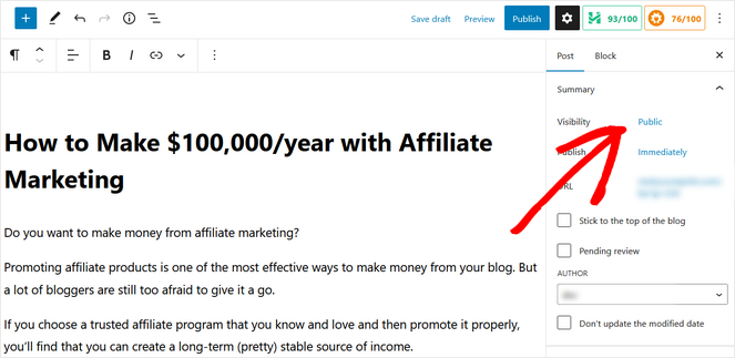 Edit post visibility in WordPress - Blog Tyrant Edit post visibility in WordPress