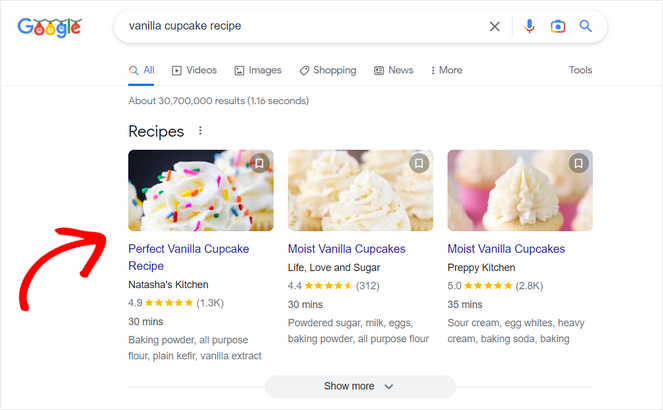 Example of featured recipe snippets - Blog Tyrant Example of featured recipe snippets