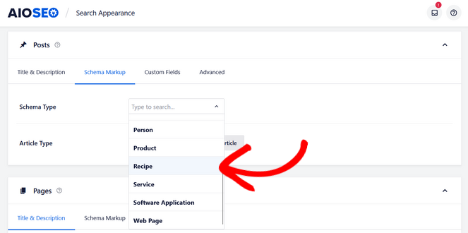 Choose Recipe as the schema type for posts - Blog Tyrant Choose Recipe as the schema type for posts