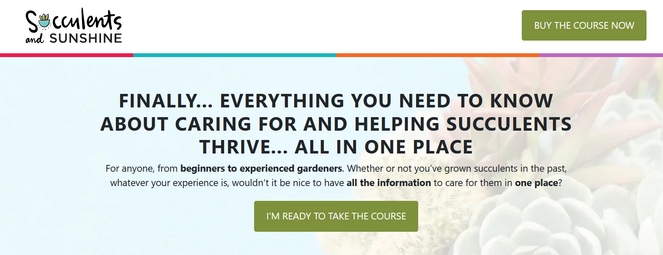 rsz_succulents-sunshine-course - Blog Tyrant Monetize your gardening blog with online courses