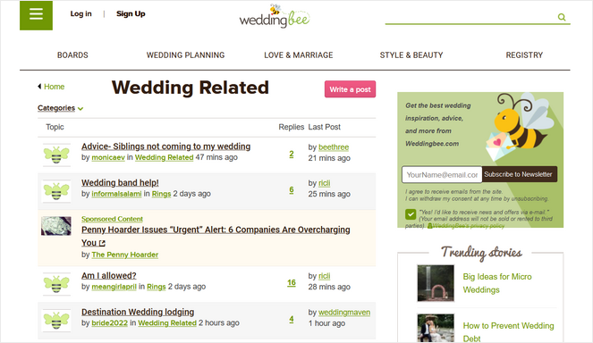 rsz_weddingbee - Blog Tyrant wedding bee blog forum example