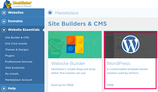 Install WordPress with Quick Install - Blog Tyrant Click on WordPress - Install WordPress with Quick Install