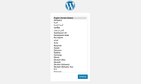 Choose Language - Install WordPress using FTP - Blog Tyrant Choose Language - Install WordPress using FTP