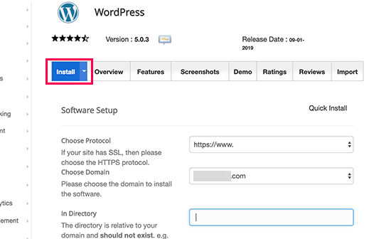 Click on Install - WordPress on Siteground - Blog Tyrant Click on Install - WordPress on Siteground