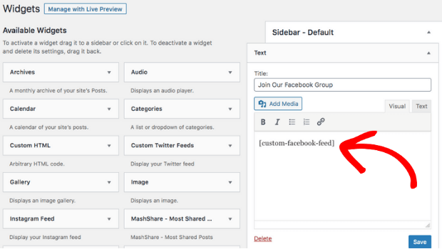 Shortcode-widget - Blog Tyrant add-text-widget