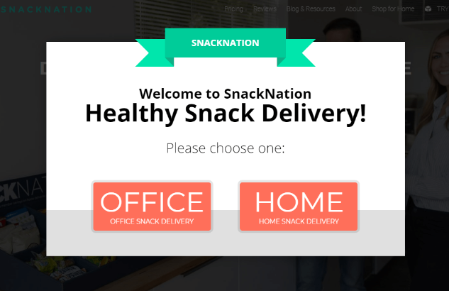 snacknation_lightbox_officeorhome-1 - Blog Tyrant segmented email signup form example