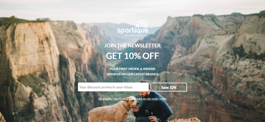 sportique_fullscreen-1024x471 - Blog Tyrant welcome mat optin to get more email subscribers