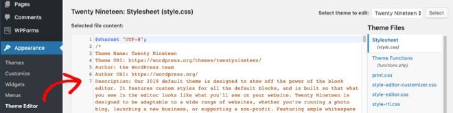 select theme editor from the appearance menu - Blog Tyrant select theme editor from the appearance menu