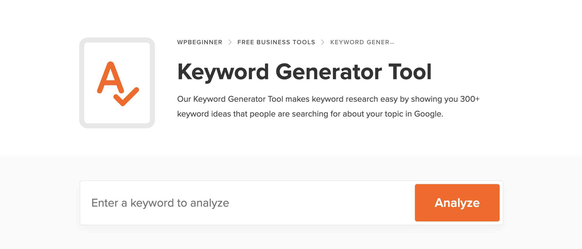 WPBeginner-Keyword-Generator-Tool - Blog Tyrant
